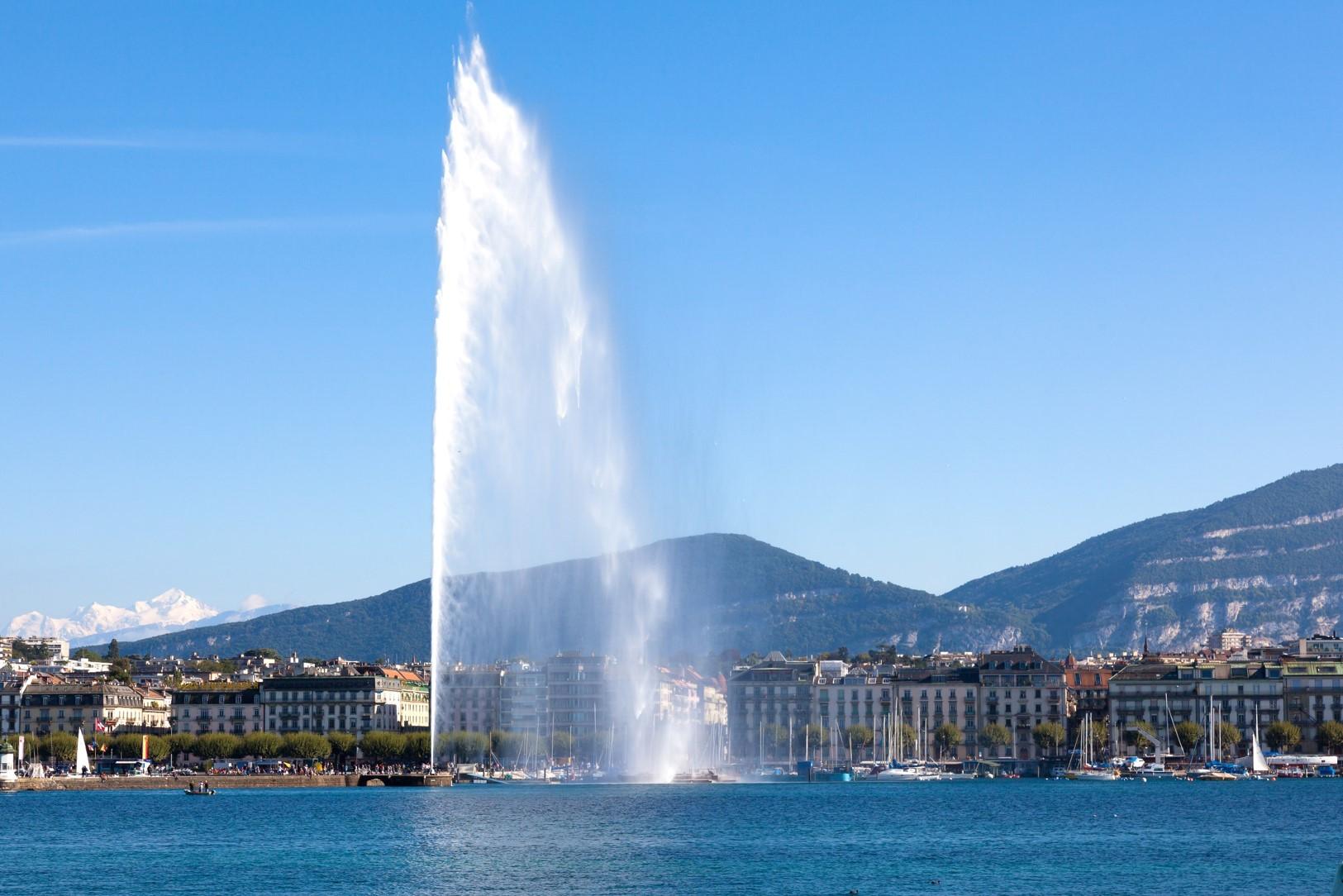 Genfersee mit Jet d'Eau